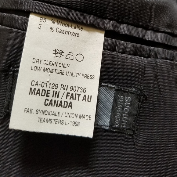 LAUREN/SIMON'S Tweed Men's Overcoat (Size L) - Picture 7 of 9